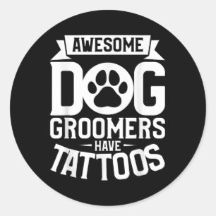 犬の素晴らしトリマータトゥーの恋人を持つ_2 ラウンドシール