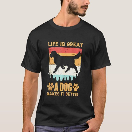 犬の素晴らし命は犬の飼い犬の方が好い Tシャツ (正面)