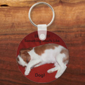 犬の細かいキーチェーン キーホルダー (正面)