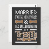 犬の結婚年 2周年 ポストカード (正面/裏面)