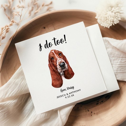 犬の結婚式のカクテルナプキン スタンダードカクテルナプキン