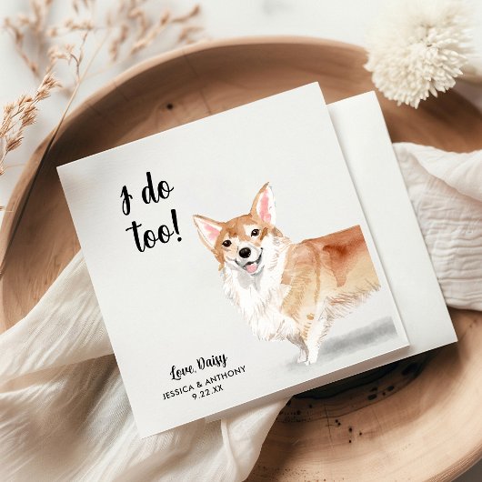 犬の結婚式のカクテル用ナプキン スタンダードカクテルナプキン