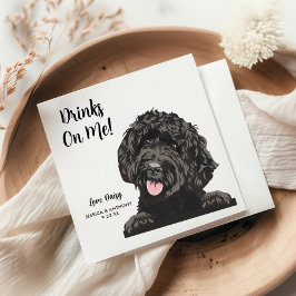 犬の結婚式のカクテル用ナプキン スタンダードカクテルナプキン