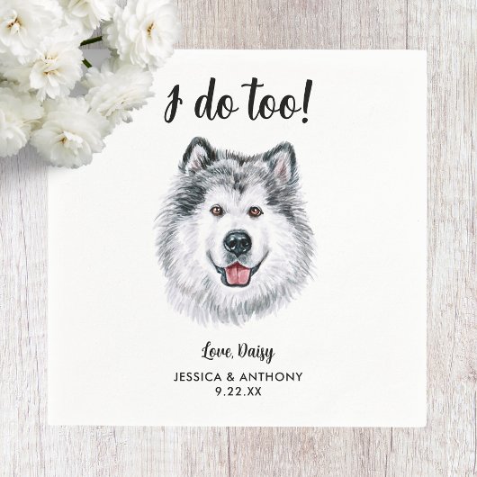 犬の結婚式のカクテル用ナプキン スタンダードカクテルナプキン