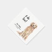 犬の結婚式のカクテル用ナプキン スタンダードカクテルナプキン (角)