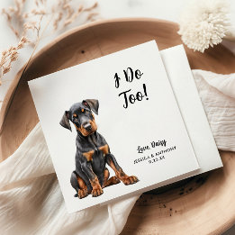 犬の結婚式のコクテル用ナプキン スタンダードカクテルナプキン