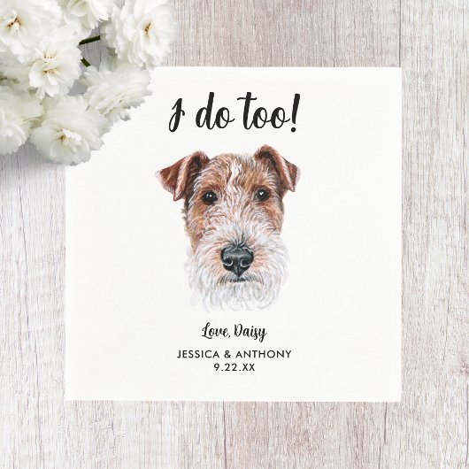 犬の結婚式のコクテル用ナプキン スタンダードカクテルナプキン