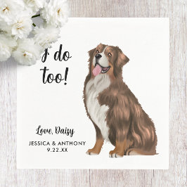 犬の結婚式のコクテル用ナプキン スタンダードカクテルナプキン