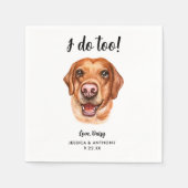 犬の結婚式のコクテル用ナプキン スタンダードカクテルナプキン (正面)