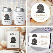 犬の結婚式のコックテイルナプキン スタンダードカクテルナプキン