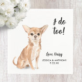 犬の結婚式のコックテール用ナプキン スタンダードカクテルナプキン