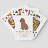 犬の結婚式の引き出物トランプ トランプ (裏面)