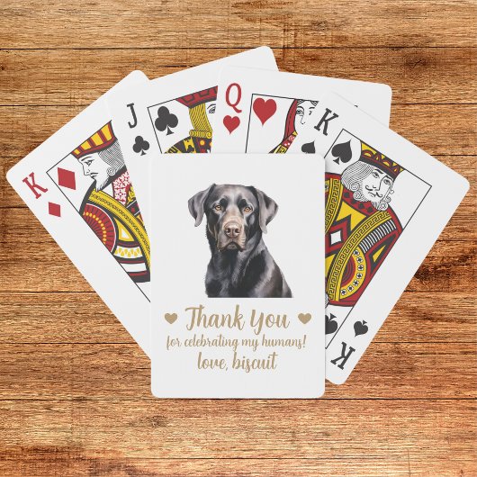 犬の結婚式の引き出物トランプ トランプ