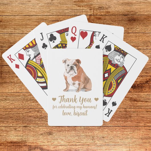 犬の結婚式の引き出物トランプ トランプ