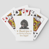 犬の結婚式の引き出物トランプ トランプ (裏面)