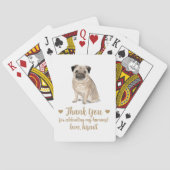 犬の結婚式の引き出物トランプ トランプ (裏面)