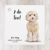 犬の結婚式の引き出物ラベル フェイバータグ