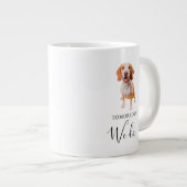 犬の結婚式 ジャンボコーヒーマグカップ (正面右)