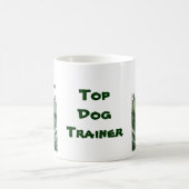 犬の絵画敏捷性パーソナライズされた コーヒーマグカップ (中央)