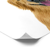 犬の署名ドリンクの看板 ポスター (角)