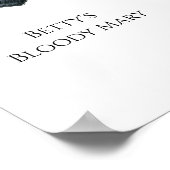 犬の署名ドリンクの看板 ポスター (角)