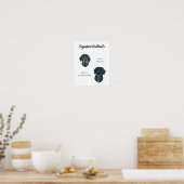 犬の署名ドリンクの看板 ポスター (キッチン)