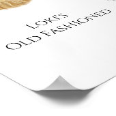 犬の署名ドリンクの看板 ポスター (角)