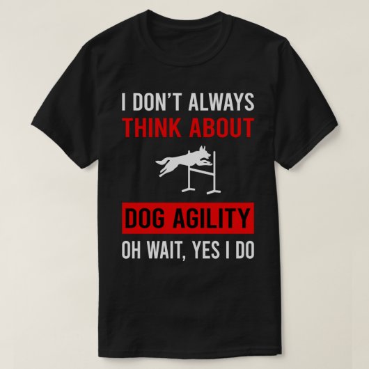 犬の考え敏性トレーニングについて Tシャツ (デザイン正面)