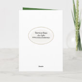 犬の肉球を手に持って誕生日 カード (裏面)