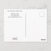 犬の肉球カスタムありがとう ポストカード (裏面)