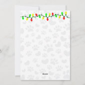 犬の肉球プリント サンタハット クリスマス ライト (裏面)