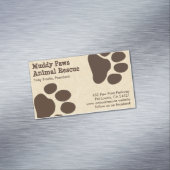 犬の肉足跡 – Pet Services マグネット名刺 (インサイチュ)