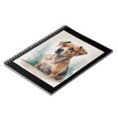 犬の肖像 水彩画 ノートブック (左側)