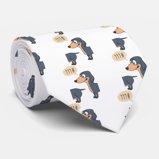 犬の背中 ネクタイ (ロール)
