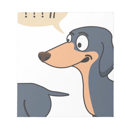 犬の背中 ノートパッド (正面)