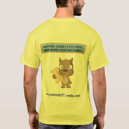 犬の背部が付いているACFのTシャツ Tシャツ (裏面)