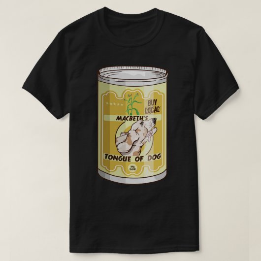 犬の舌マクベス魔女 Tシャツ (デザイン正面)