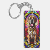 犬の色鮮やかと詳細 キーホルダー (正面左)