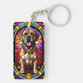 犬の色鮮やかと詳細 キーホルダー (裏面)
