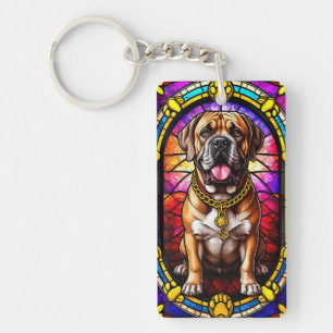 犬の色鮮やかと詳細 キーホルダー
