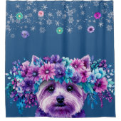 犬の花 シャワーカーテン (正面)