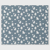 犬の落書きの喜び ラッピングペーパー (フラット)