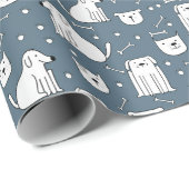 犬の落書きの喜び ラッピングペーパー (ロールコーナー)