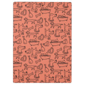 犬の落書きクリップボード クリップボード (裏面)