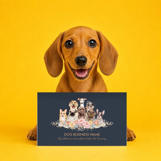 犬の行動コンサルタント 静かなペットトレーニング 名刺