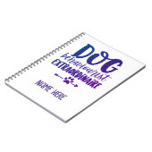 犬の行動主義者パーソナライズされた超常者 ノートブック (左側)