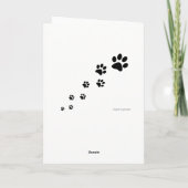 犬の見出しカードw/Customメッセージ! サンキューカード (裏面)