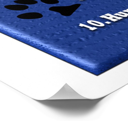 犬の規則 – ポスター (角)