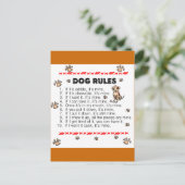 犬の規則 ポストカード (スタンド正面)