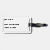 犬の覗き見のかわいい写真どこにある？ ラゲッジタグ (裏面横)